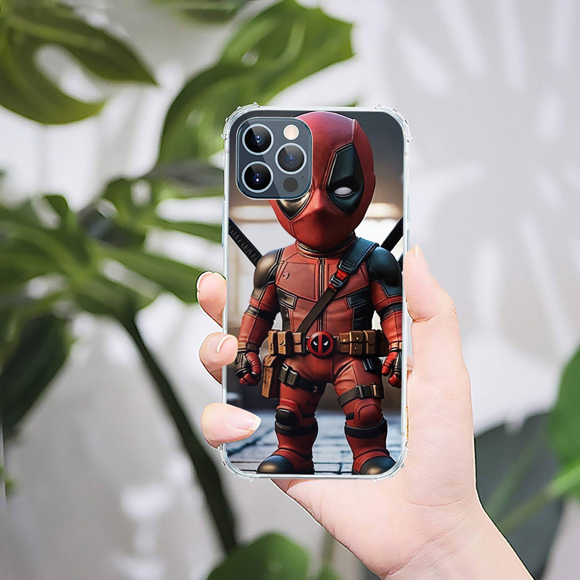 （画像用） Deadpool デッドプール 【iPhone 12シリーズ対応】透明スマホケース（クリアソフトケース）